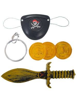 Image of Swashbuckling 4 Piece Kid's Mini Pirate Accessory Kit