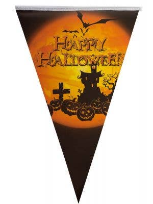 Pumpkin Graveyard Halloween Bunting Decoration Main Image