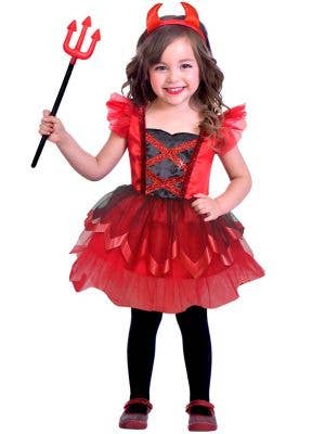 Image of Little Devil Girl's Toddler Halloween Costume