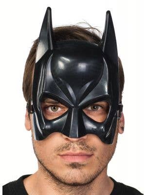 Mens Black Batman Costume Party Mask - Main Image