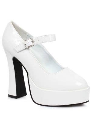Women's White Platformn Costume Shoes - Image 1