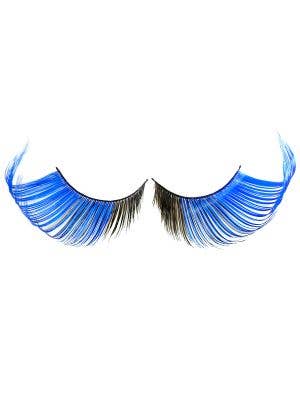 Image of Jumbo Blue and Black Winged False Eyelashes - Main Image