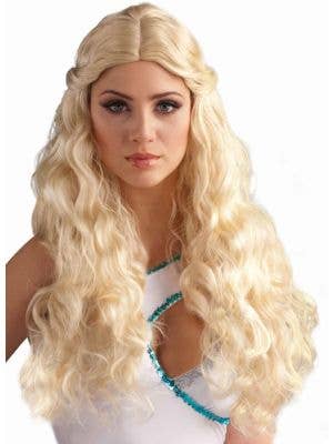 Long Curly Blonde Daenerys Targaryen Costume Wig for Women