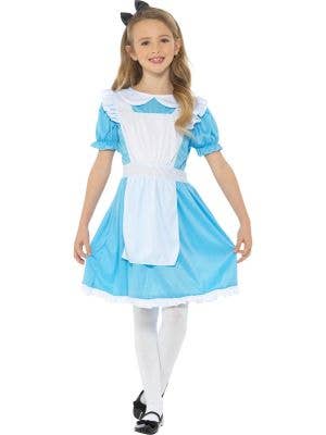 Image of Cute Little Alice in Wonderland Girls Costume - Front Image