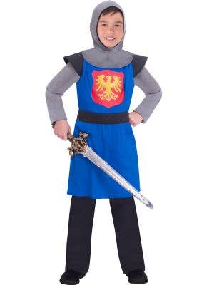 Boys Blue Medieval Knight Costume