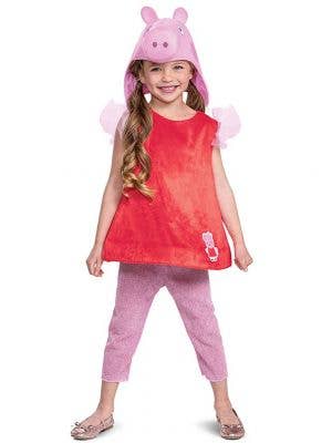 Classic Peppa Pig Girl's Costume - Front Image