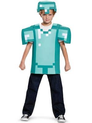 Kids Classic Minecraft Armour Costume - Main Image
