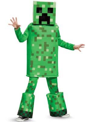 Kids Prestige Minecraft Creeper Costume - Main Image