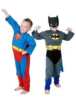 Boys Batman to Superman Reversible Costume