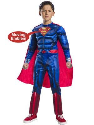 DC Comics Boy's Lenticular Superman Costume with Moving Emblem