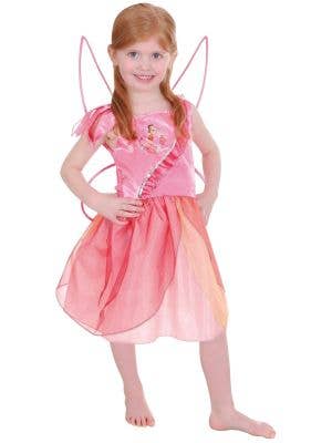 Girl's Rosetta Pink Disney Fairy Costume Front View