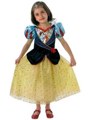 Disney Princess Snow White Girls Deluxe Shimmer Costume