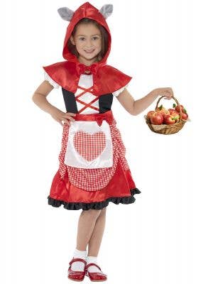 Girl's Red Riding Hood Fairytale Costume Front View