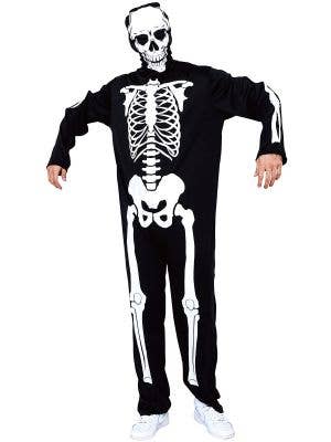 Black and White Skeleton Costume for Men