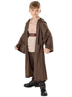 Image of Obi Wan Kenobi-Boy's Licensed Star Wars Costume - Main Image