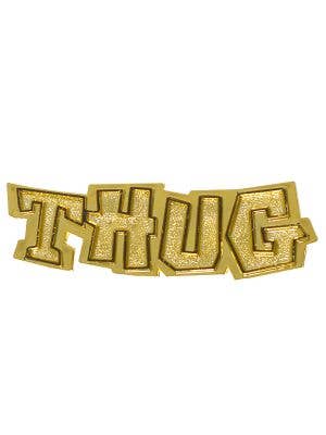 Gold 2 Finger THUG Bling Ring Costume Accessory