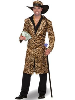 Image of Funky Leopard Print Mac Daddy Men's Plus Size Costume