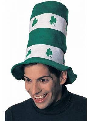 Green and White St Patrick's Day Novelty Top Hat