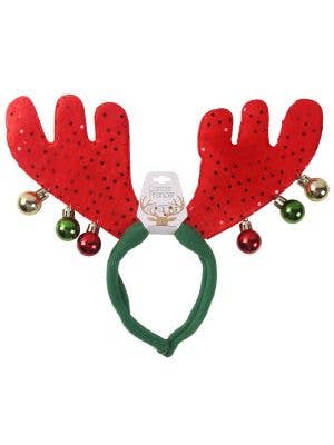 Image of Xmas Bauble Reindeer Antlers Christmas Headband