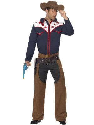 Men's Western Rodeo Cowboy Costume Image 1