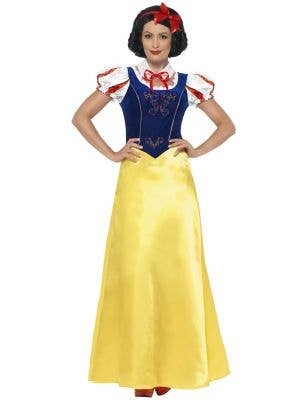 Women's Fairytale Snow White Fancy Dress Costume Front View