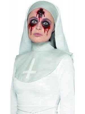 Bloody Latex Cross Halloween Prosthetic Wound