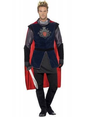 Men's Deluxe Medieval King Arthur Fancy Dress Costume Front Image