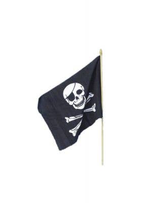 Black and White Pirate Flag with Skull and Crossbones