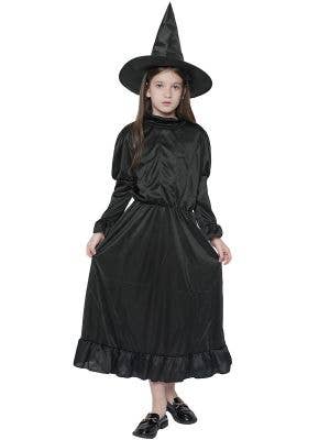 Image of Wicked Witch Girl's Wizard of Oz Book Week Costume - Front View