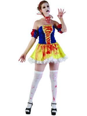 Bloody Zombie Snow White Halloween Costume for Women