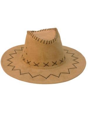 Brown Outback Cowboy Costume Hat for Adults