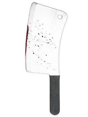 Black Handled Blood Splattered Meat Cleaver Knife Accessory