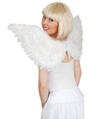 White Angel Feather Wings Costume Accessory Main Image