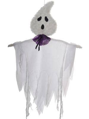 Fluffy White Light Up Ghost Child Friendly Halloween Decoration