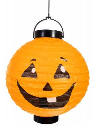 Hanging Orange Pumpkin Paper Lantern Halloween Decoration