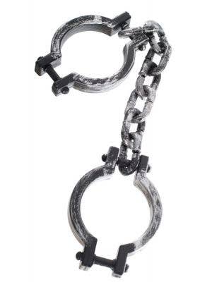 Halloween Silver Rustic Axe Head Ankle Shackle Cuff Convict Zombie Decoration Main Image