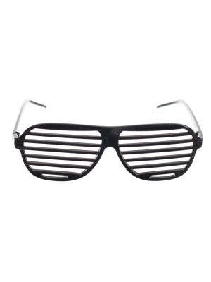 80's Black Shutter Sunglasses Novelty Accessory Main Image