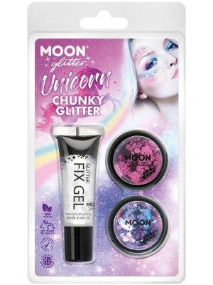 Image of Moon Glitter Unicorn 2 Pack Chunky Loose Glitters