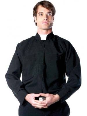 Men's Religious Priest Deluxe Costume Shirt