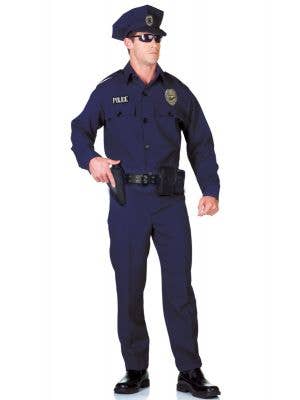 Classic Plus Size Mens Police Officer Uniform Costume