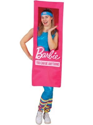 Image of Life Size Womens Pink Barbie Box Costume