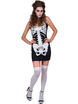 Image of Skeleton Body Women's Halloween Costume Dress