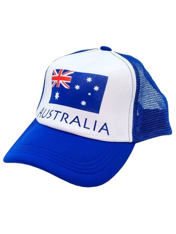 Image of Adjustable Snap Back Australian Flag Trucker Hat