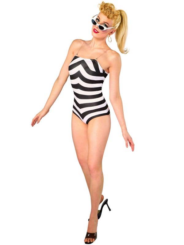 Image of Licensed 1959 Womens Barbie Swimsuit Costume