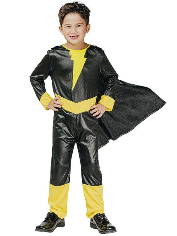 Image of Black Lightning Hero Boys Dress Up Costume
