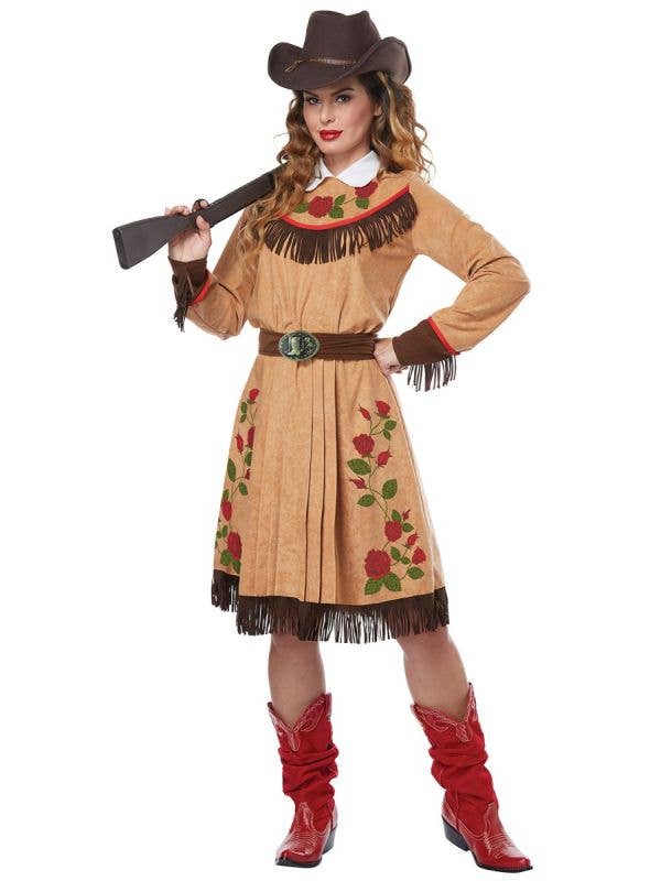 Annie Oakley Women's Western Cowgirl Fancy Dress Costume Main Image