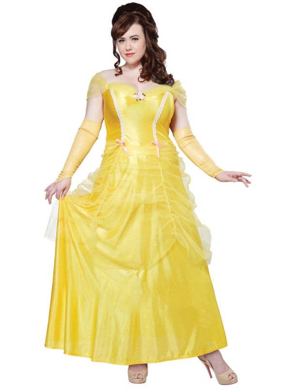 Womens Plus Size Disney Princess Belle Costume for Adults