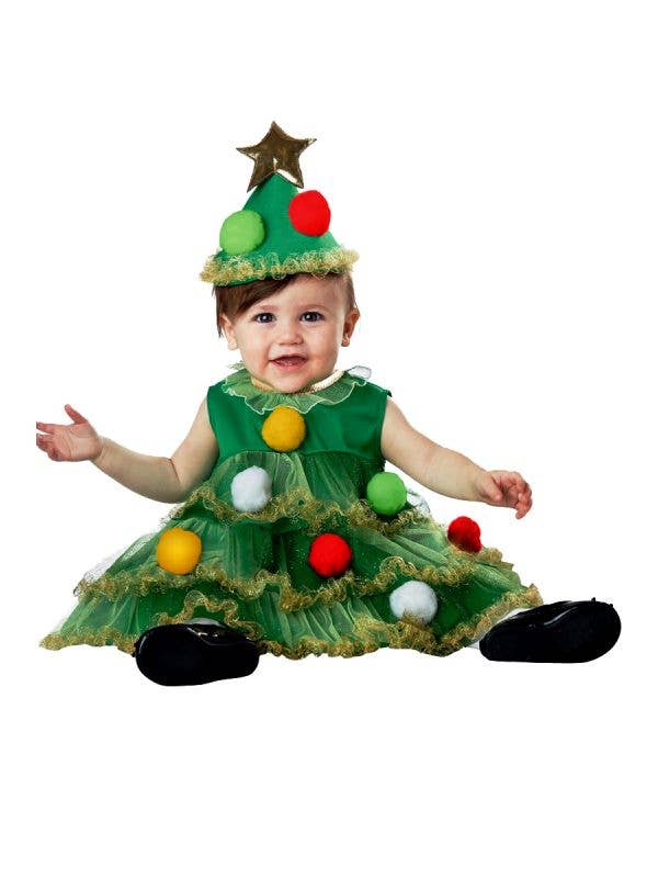 Lil' Christmas Tree Baby and Infant Christmas Fancy Dress Costume Main Image