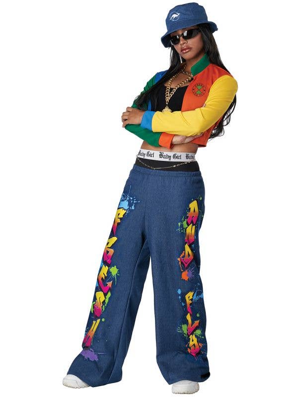 Hip Hop Baddie Women's 90's Hip Hop Costume - Front Image