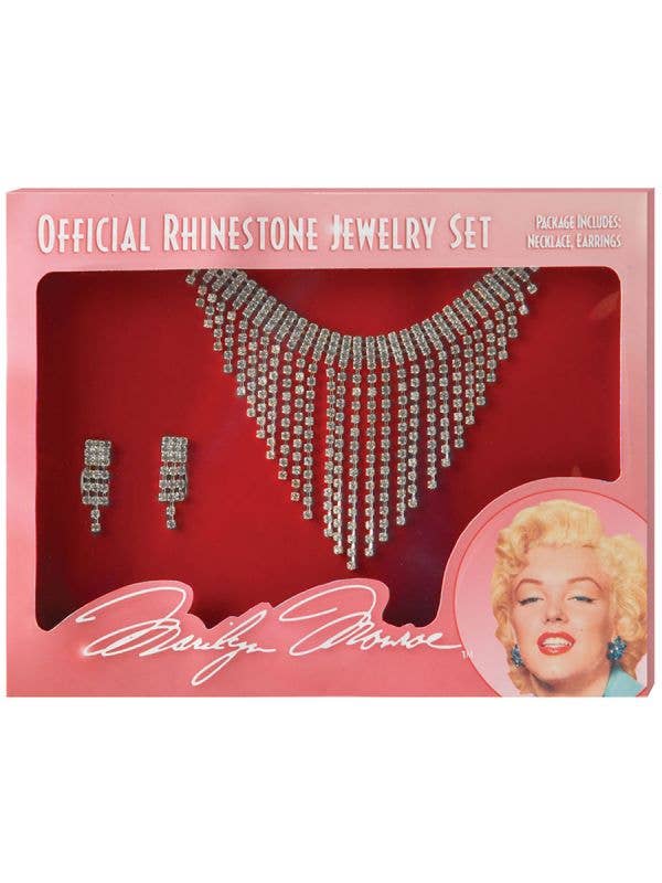 Rhinestone Necklace And Earrings Jewellery Set Packaging Image